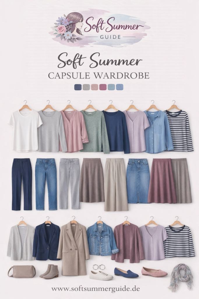 Capsule Wardrobe für den Farbtyp Soft Summer