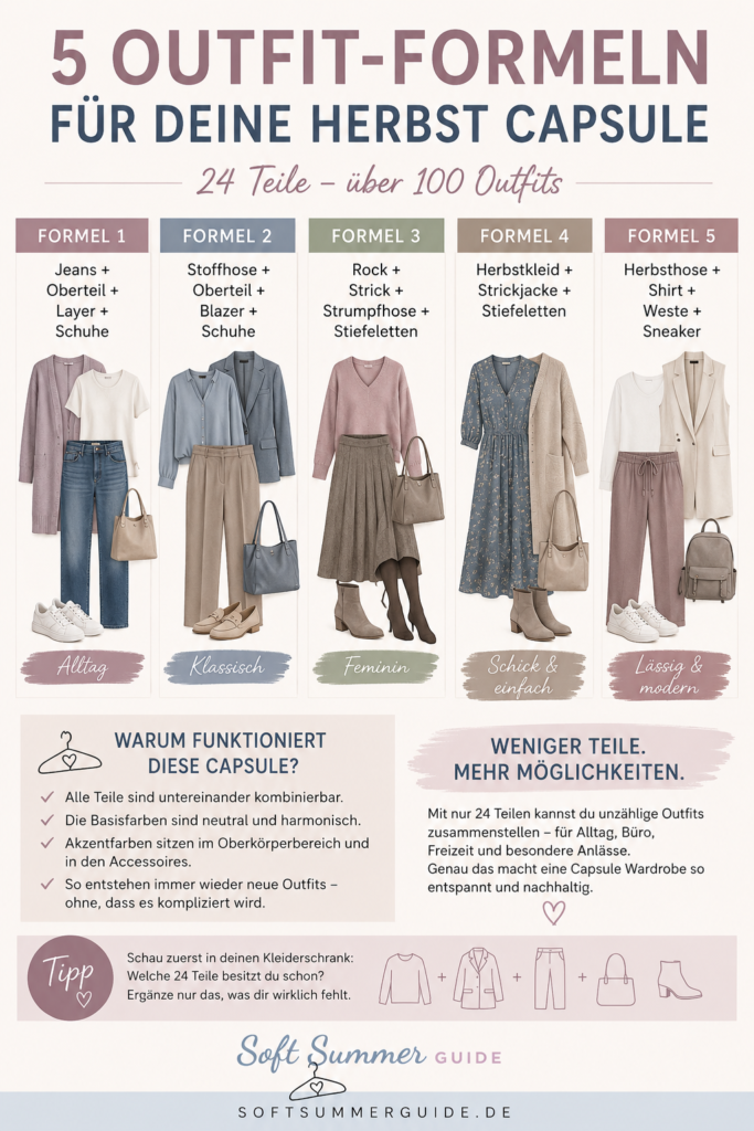 Outfit formen Herbst capsule wardrobe