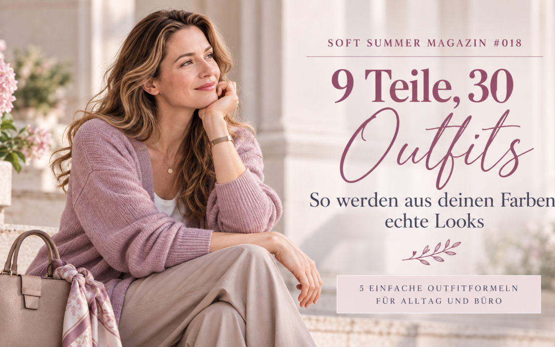 Soft Summer Magazin #018: 9 Teile, 30 Outfits – so werden aus deinen Farben echte Looks